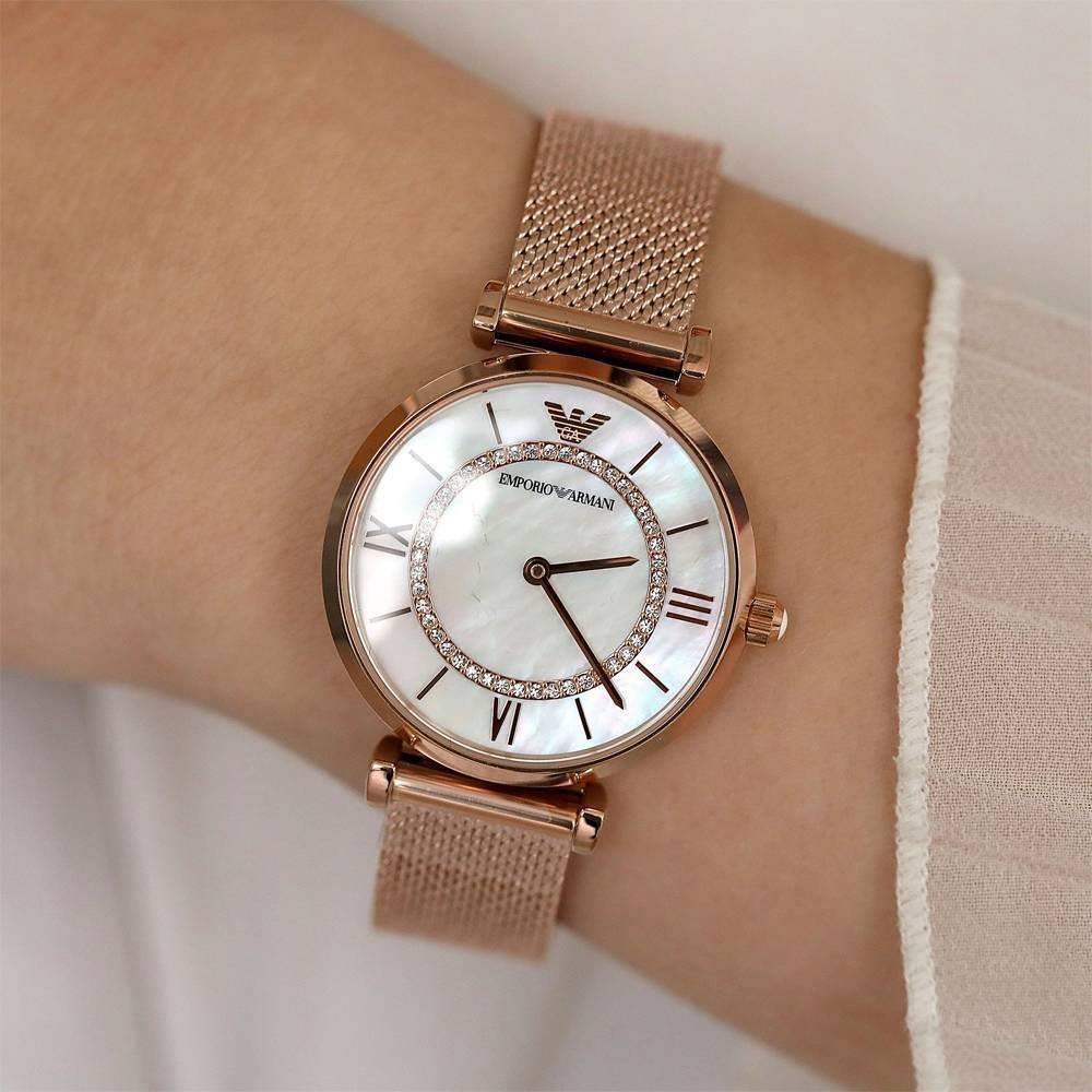 Emporio Armani AR11320 Two-Hand Rose Gold Stainless Steel Women's Watch - Watch Home™ Emporio Armani AR11320 Two-Hand Rose Gold Stainless Steel Women's Watch - Watch Home™